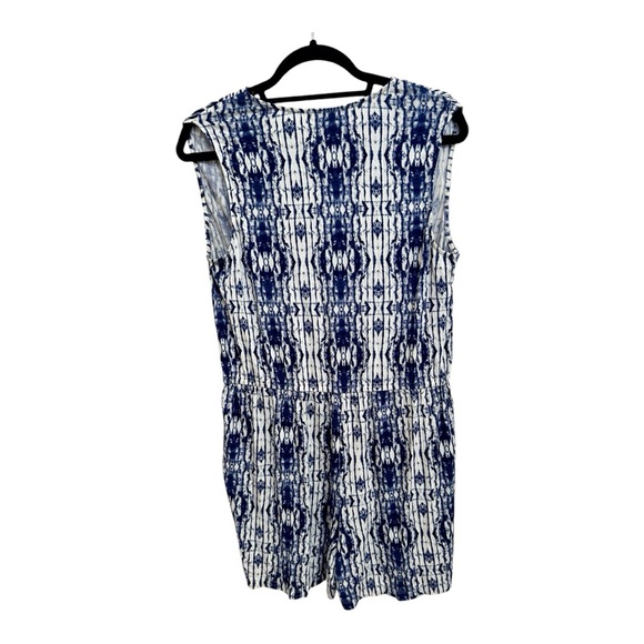 NWT!! Soma Blue and White Cover Up Romper in size Women’s Large - Picture 2 of 5